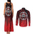 Aotearoa Bulldog Couples Matching Tank Maxi Dress and Long Sleeve Button Shirt New Zealand Kowhaiwhai Tribal