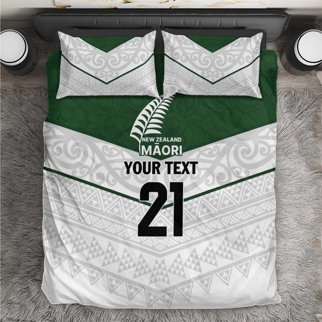 Custom New Zealand Maori Niho Taniwha Bedding Set LT9 Green - Polynesian Pride