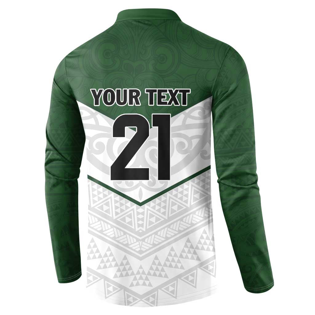 Custom New Zealand Maori Niho Taniwha Button Sweatshirt LT9 - Polynesian Pride