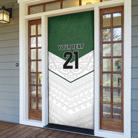 Custom New Zealand Maori Niho Taniwha Door Cover LT9 - Polynesian Pride