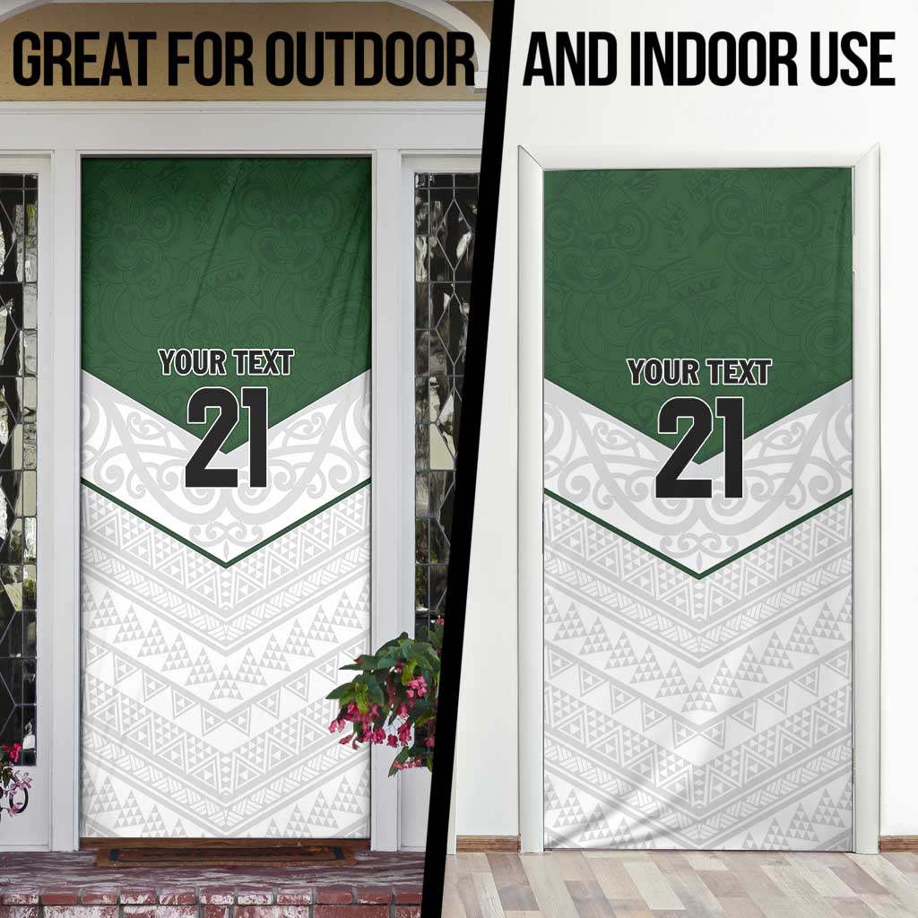 Custom New Zealand Maori Niho Taniwha Door Cover LT9 - Polynesian Pride