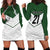 Custom New Zealand Maori Niho Taniwha Hoodie Dress