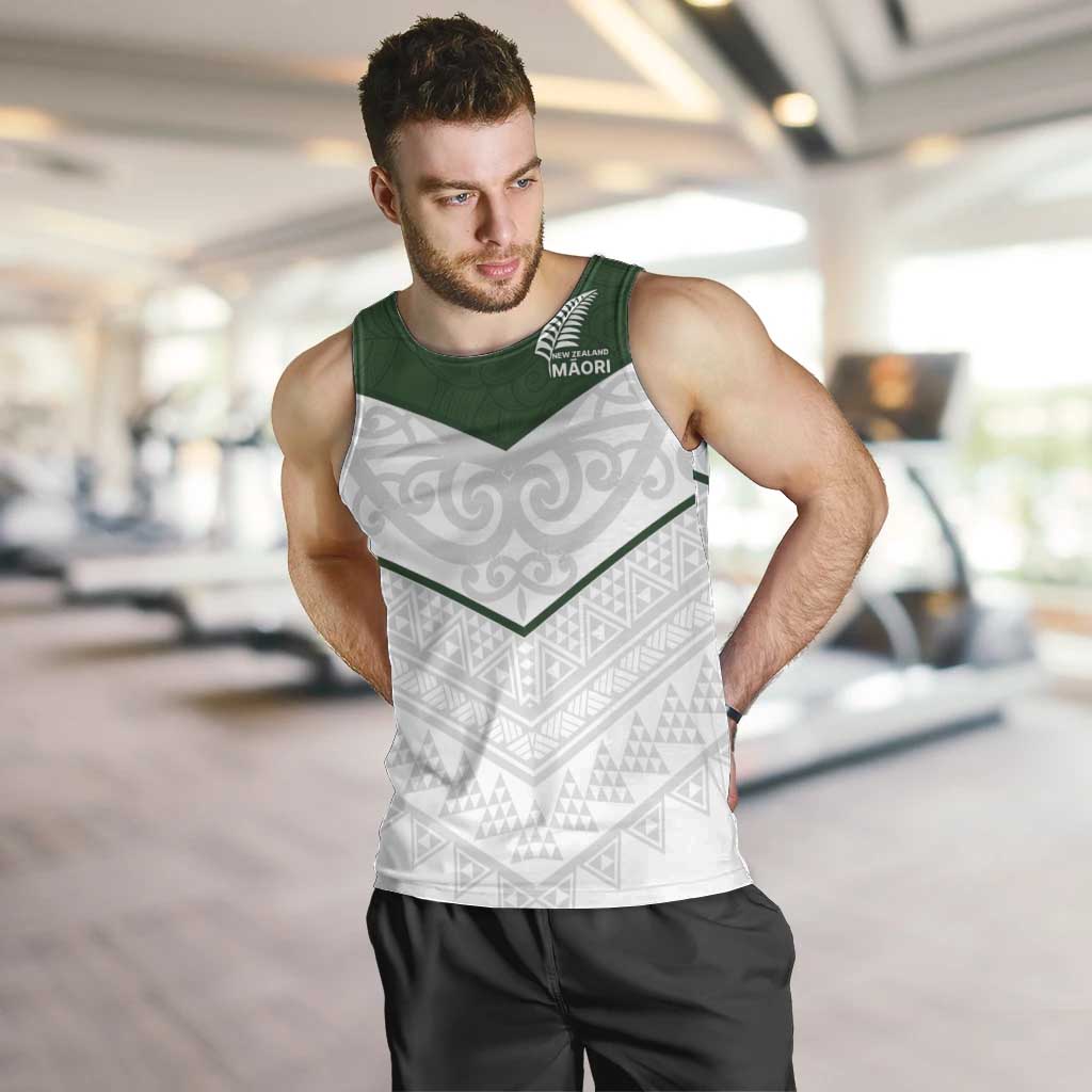Custom New Zealand Maori Niho Taniwha Men Tank Top LT9 Green - Polynesian Pride