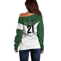 Custom New Zealand Maori Niho Taniwha Off Shoulder Sweater LT9 - Polynesian Pride