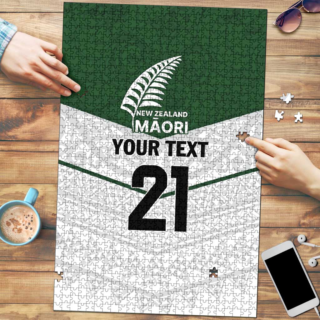Custom New Zealand Maori Niho Taniwha Puzzle LT9 Green - Polynesian Pride