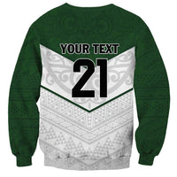Custom New Zealand Maori Niho Taniwha Sweatshirt LT9 - Polynesian Pride