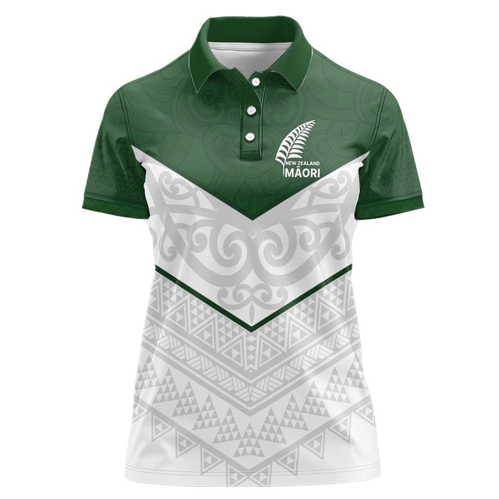 Custom New Zealand Maori Niho Taniwha Women Polo Shirt