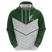 Custom New Zealand Maori Niho Taniwha Zip Hoodie LT9 - Polynesian Pride