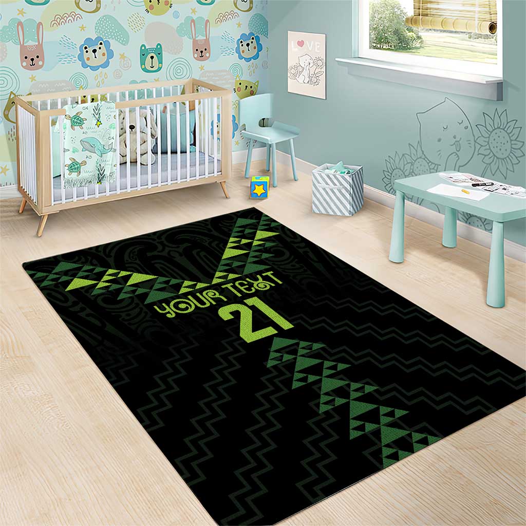Custom New Zealand Maori Koru Koiri Motif Area Rug LT9 - Polynesian Pride