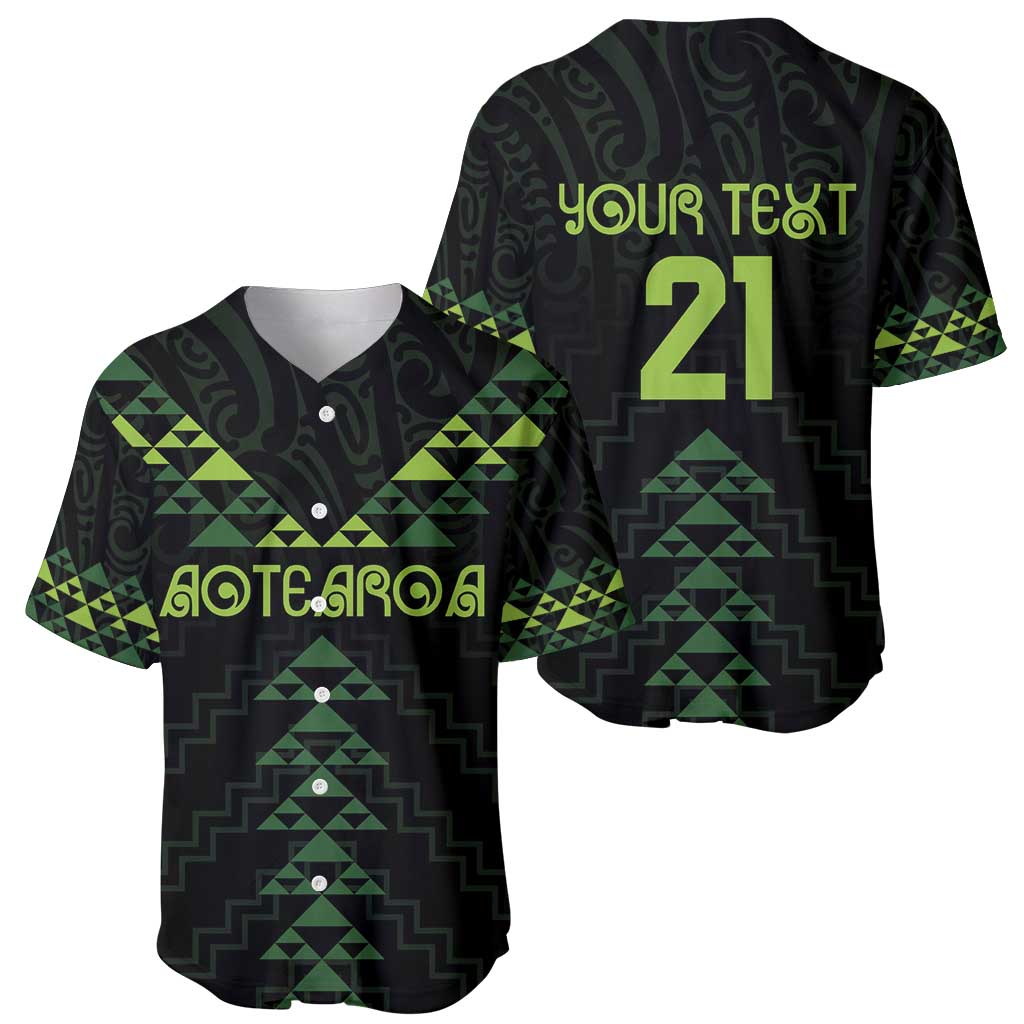 Custom New Zealand Maori Koru Koiri Motif Baseball Jersey LT9 - Polynesian Pride