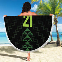 Custom New Zealand Maori Koru Koiri Motif Beach Blanket LT9 - Polynesian Pride