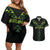 Custom New Zealand Maori Koru Koiri Motif Couples Matching Off Shoulder Short Dress and Hawaiian Shirt