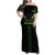 Custom New Zealand Maori Koru Koiri Motif Family Matching Off Shoulder Maxi Dress and Hawaiian Shirt