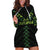 Custom New Zealand Maori Koru Koiri Motif Hoodie Dress