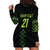 Custom New Zealand Maori Koru Koiri Motif Hoodie Dress