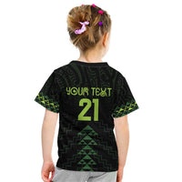Custom New Zealand Maori Koru Koiri Motif Kid T Shirt LT9 - Polynesian Pride