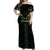 Custom New Zealand Maori Koru Koiri Motif Off Shoulder Maxi Dress