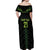 Custom New Zealand Maori Koru Koiri Motif Off Shoulder Maxi Dress