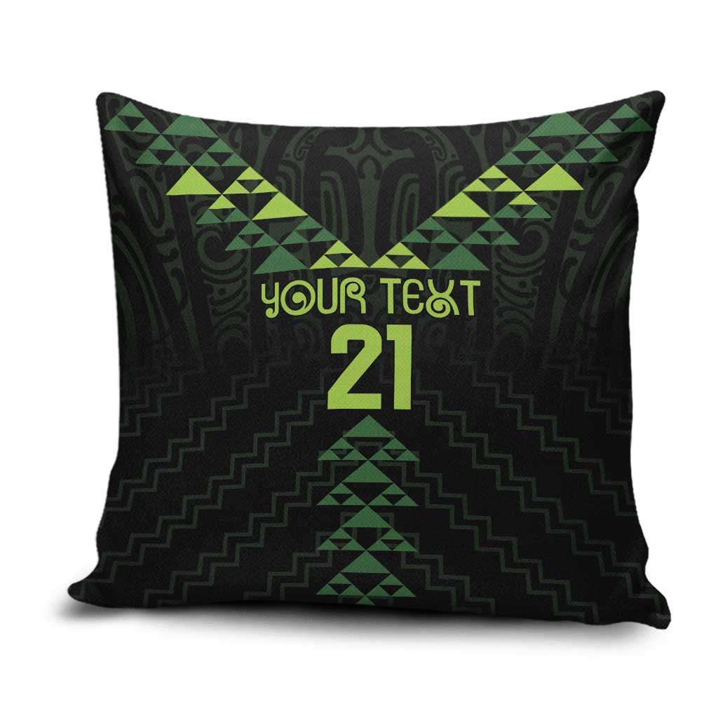 Custom New Zealand Maori Koru Koiri Motif Pillow Cover LT9 Green - Polynesian Pride