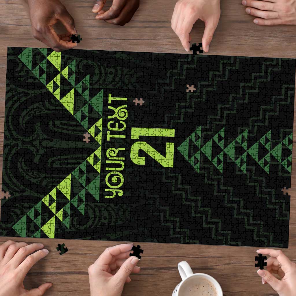 Custom New Zealand Maori Koru Koiri Motif Puzzle LT9 - Polynesian Pride