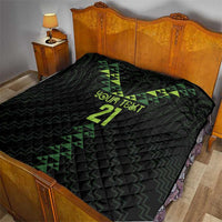 Custom New Zealand Maori Koru Koiri Motif Quilt LT9 - Polynesian Pride