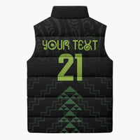 Custom New Zealand Maori Koru Koiri Motif Sleeveless Puffer Jacket LT9 - Polynesian Pride