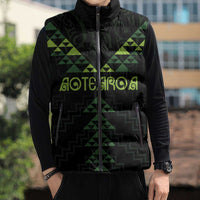 Custom New Zealand Maori Koru Koiri Motif Sleeveless Puffer Jacket LT9 - Polynesian Pride