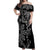 Filipino Sun Tribal Tattoo Off Shoulder Maxi Dress Philippines Inspired Barong Simple Black