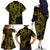 Filipino Sun Tribal Tattoo Family Matching Off The Shoulder Long Sleeve Dress and Hawaiian Shirt Philippines Inspired Barong Simple Gold