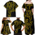 Filipino Sun Tribal Tattoo Family Matching Off Shoulder Maxi Dress and Hawaiian Shirt Philippines Inspired Barong Simple Gold