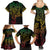 Filipino Sun Tribal Tattoo Family Matching Summer Maxi Dress and Hawaiian Shirt Philippines Inspired Barong Reggae Art