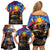 Philippines Lion and Eagle 1898 Family Matching Off Shoulder Short Dress and Hawaiian Shirt Pilipinas Maligayang Araw ng Kalayaan