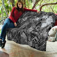 Pacific Beauty Girl Quilt Black Polyneisan Tribal Vintage Motif LT9 - Polynesian Pride
