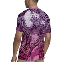 Pacific Beauty Girl Rugby Jersey Pink Polyneisan Tribal Vintage Motif LT9 - Polynesian Pride