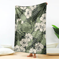 Tongan Kupesi Ngatu Hibiscus Vintage Motif Blanket LT9 - Polynesian Pride