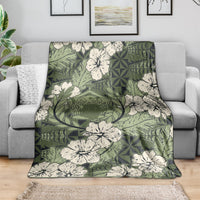 Tongan Kupesi Ngatu Hibiscus Vintage Motif Blanket LT9 - Polynesian Pride
