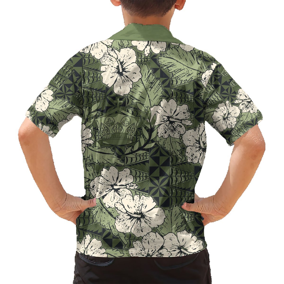 Tongan Kupesi Ngatu Hibiscus Vintage Motif Hawaiian Shirt LT9 - Polynesian Pride