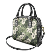 Tongan Kupesi Ngatu Hibiscus Vintage Motif Shoulder Handbag LT9 - Polynesian Pride