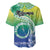 Malpampa Vanuatu Baseball Jersey Hibiscus Sand Drawing with Pacific Pattern