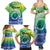 Malpampa Vanuatu Family Matching Summer Maxi Dress and Hawaiian Shirt Hibiscus Sand Drawing with Pacific Pattern