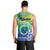 Malpampa Vanuatu Men Tank Top Hibiscus Sand Drawing with Pacific Pattern