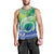 Malpampa Vanuatu Men Tank Top Hibiscus Sand Drawing with Pacific Pattern