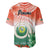 Penama Vanuatu Baseball Jersey Hibiscus Sand Drawing with Pacific Pattern