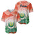 Penama Vanuatu Baseball Jersey Hibiscus Sand Drawing with Pacific Pattern