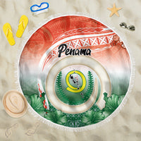 Penama Vanuatu Beach Blanket Hibiscus Sand Drawing with Pacific Pattern LT9 One Size 150cm Red Art - Polynesian Pride