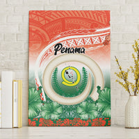 Penama Vanuatu Canvas Wall Art Hibiscus Sand Drawing with Pacific Pattern LT9 Without Frame Red Art - Polynesian Pride
