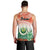 Penama Vanuatu Men Tank Top Hibiscus Sand Drawing with Pacific Pattern