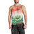 Penama Vanuatu Men Tank Top Hibiscus Sand Drawing with Pacific Pattern