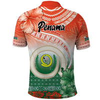 Penama Vanuatu Polo Shirt Hibiscus Sand Drawing with Pacific Pattern LT9 - Polynesian Pride
