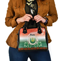 Penama Vanuatu Shoulder Handbag Hibiscus Sand Drawing with Pacific Pattern LT9 - Polynesian Pride